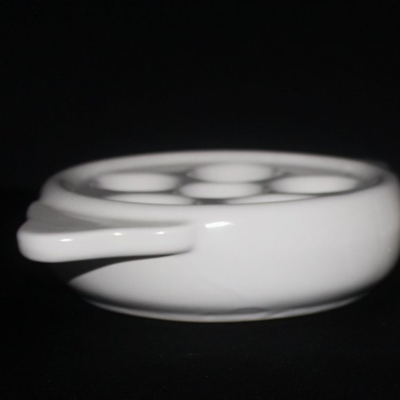 Pair of White Snail Plates | Vintage Escargot Plates - Picture 4 of 9